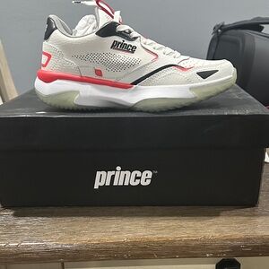 Prince Women’s White and Coral Athletic Shoes